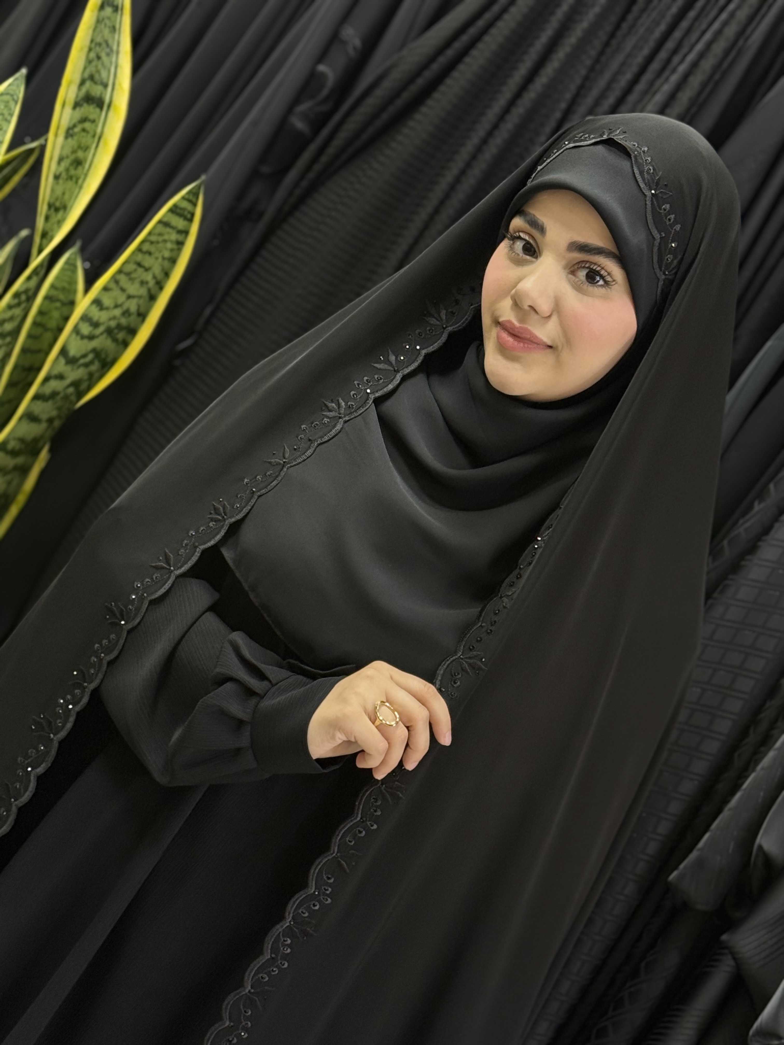 چادر سنتی نگین - مشکی