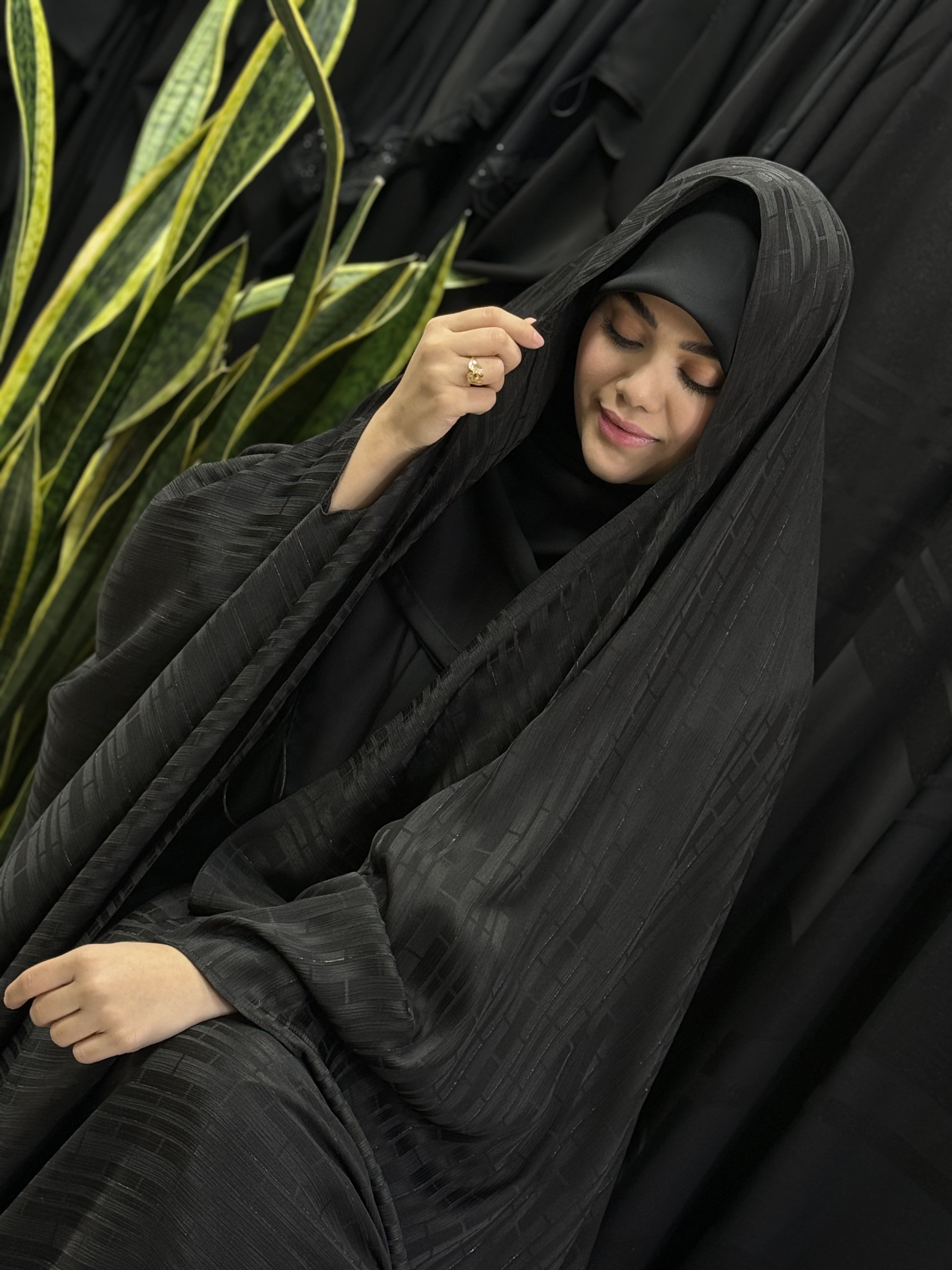 چادر لاینی لمه - مشکی