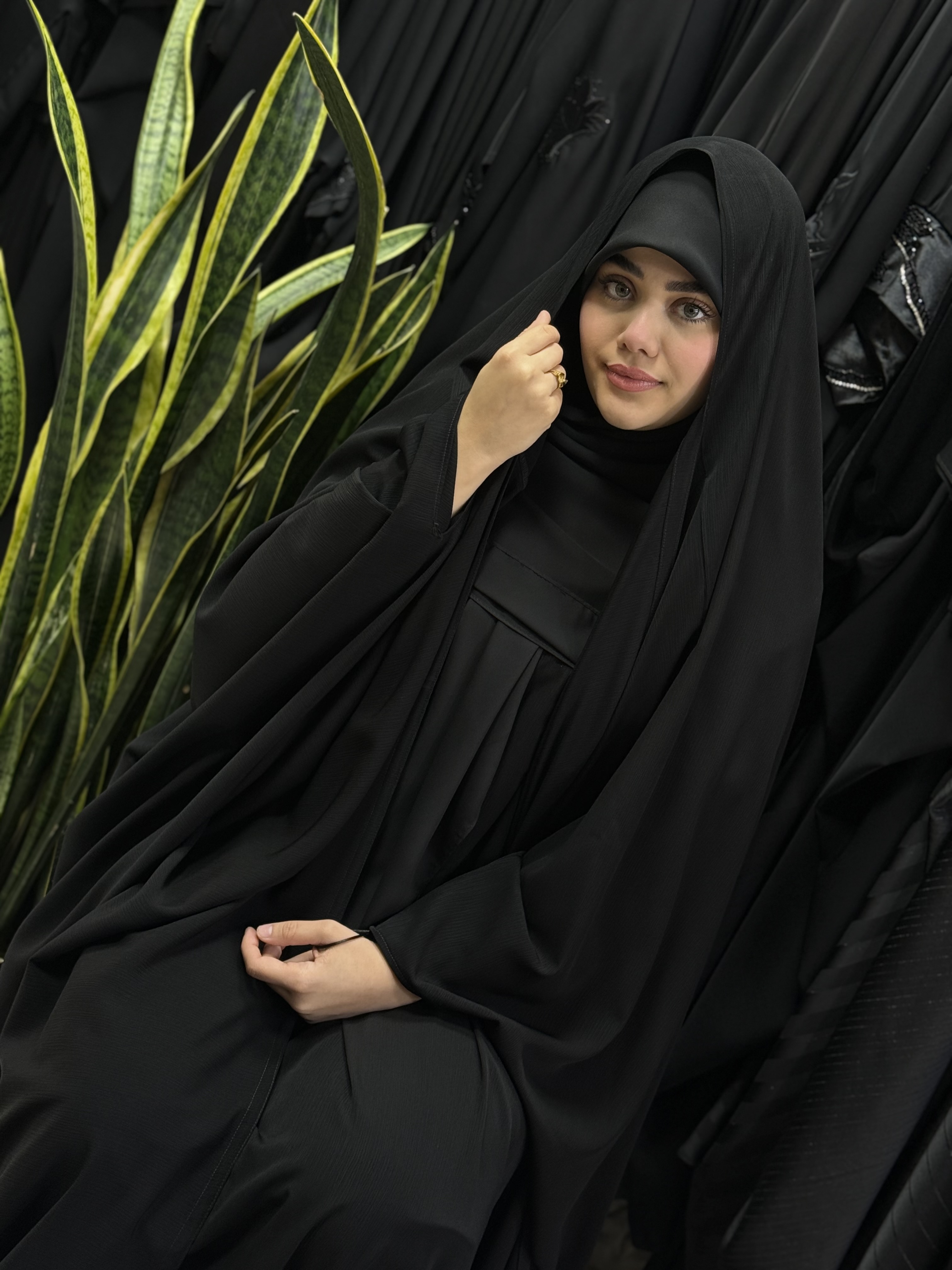 چادر کریشه اعلا - مشکی